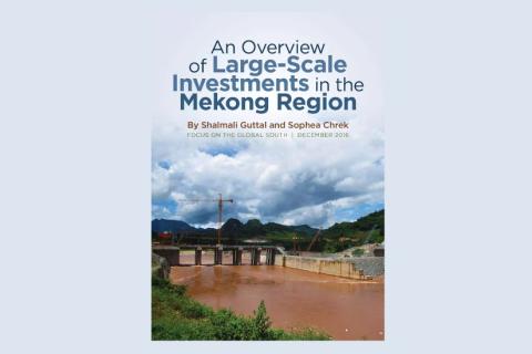 AN OVERVIEW OF LARGE-SCALE INVESTMENTS IN THE MEKONG REGIO
