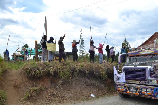 Peasants organized in defense of their rights and against Smurfit in Colombia (Photo: TEVIIC and Asociación Minga)
