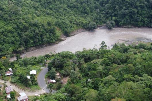 The Yukiankas community is one of those at risk of disappearing due to the construction of the Santiago Hydroelectric Project. This settlement will be submerged by the reservoir (Photo: Chinki Nawech/Mongabay).